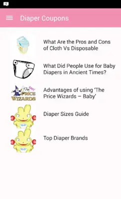 Diaper Coupons android App screenshot 1