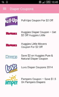 Diaper Coupons android App screenshot 3